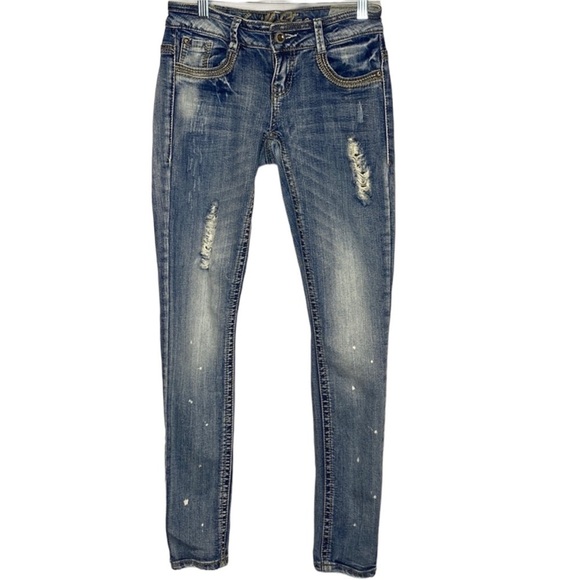 Vanilla Sky Straight Leg Vintage Jeans - Picture 1 of 14